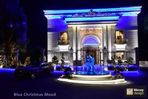 Luxury Home Sophisticated Outdoor Blue Lighting