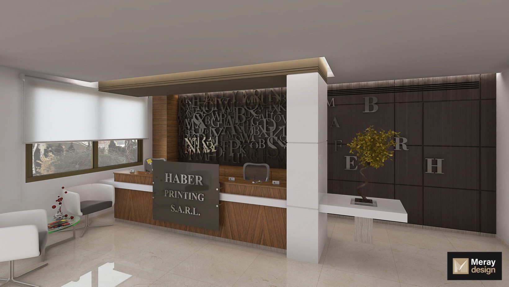 Modern Office Reception Area